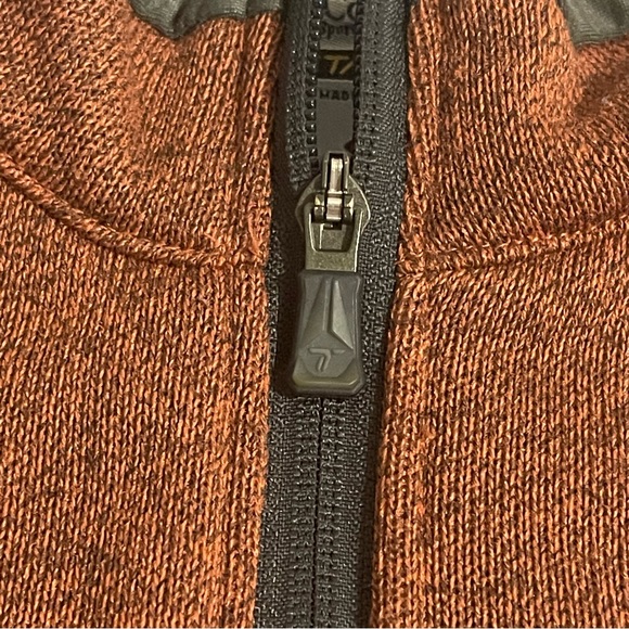 Columbia Titanium Sweater Men Medium Brown Full Zip Up Outdoors Casual Solid - Picture 7 of 12